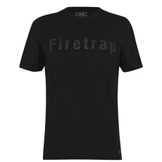 Mens Large Logo Regular Fit T-Shirt Black L Mens Large Logo Regular Fit T-Shirt Black L