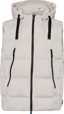 Men's Largo Light Tec-quilted vest in modern styling, Broken White, XXL Men's Largo Light Tec-quilted vest in modern styling, Broken White, XXL