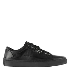 Mens Larry Low Trainers Black 10 UK