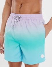 Men's Lavender Ombré Swim Shorts