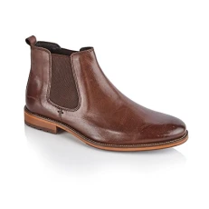 Men's Leather Argyll Chelsea Boot (Brown, 11 UK, numeric_11) Men's Leather Argyll Chelsea Boot (Brown, 11 UK, numeric_11)