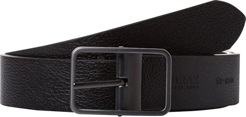 Men's Leather Belt, Black/Brown, 100 cm