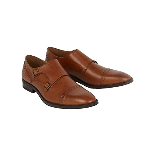 Mens Leather Brogues (10 UK) (Tan)