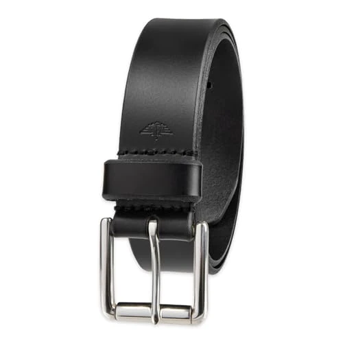 Men's Leather Casual Belt, Black, 36