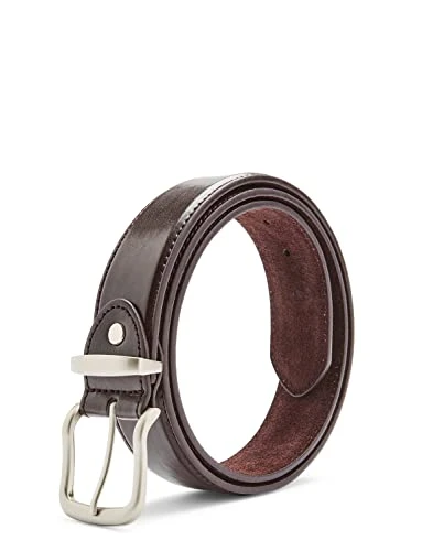 Men's | Leather Jean Belt Pack of 2 Black Brown 1.5 inch | Brown