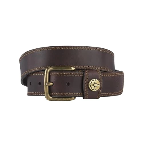 Men's Leather Slug Belt | Brown | 38