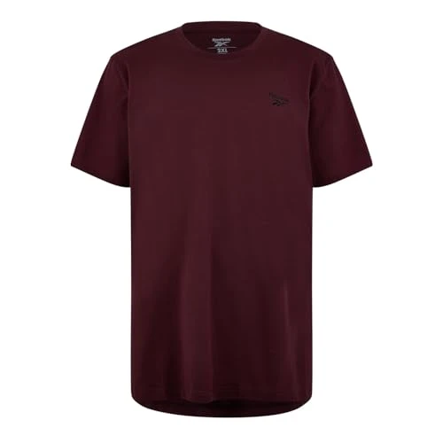 Mens Left Logo T-Shirt Claret Marl/Black XXL