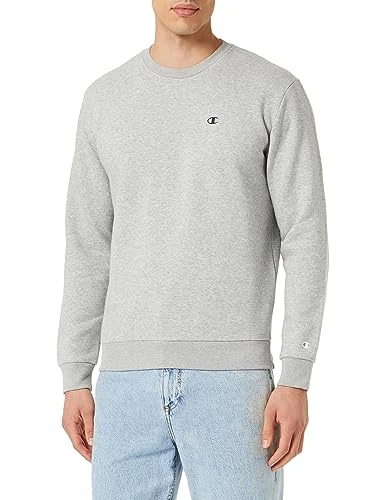 Men's Legacy Basics-Powerblend Fleece Crewneck Sweatshirt, Light Heather Grey, M