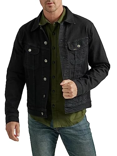 Men's Legendary Classic Rider Jacket Denim, Overdye Black, L