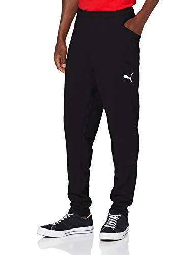 Men's LIGA Casuals Pants Sweatpants, Black White, S
