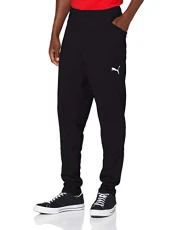 Men's LIGA Casuals Pants Sweatpants, Black White, S