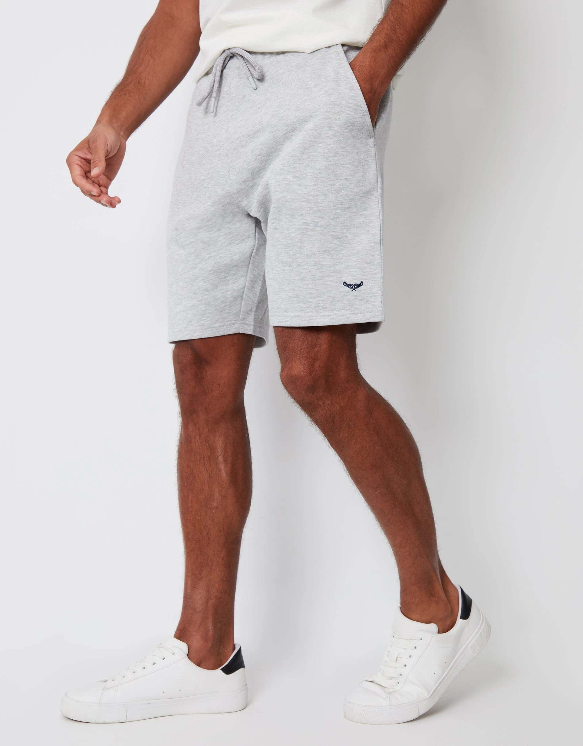 Men's Light Grey Fleece Shorts