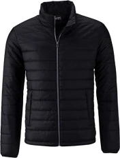 - Men's Light, Padded Quilted Jacket (S, Black)