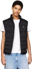 Men's Light Quilted Down Gilet, Black (Black), S