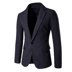 Men's Lightweight Blazer Regular Fit Casual Business Smart Suit Jacket Comfort Blazer Jacket Formal Timeless Elegance Modern Fit Street Wear Blazers and Sport Coats