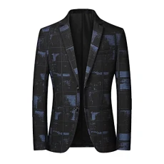 Men's Lightweight Blazer Regular Fit Casual Business Smart Suit Jacket Fashionable Blazer Men Slim Fit Lapel Loose Fit Date Men's Blazers