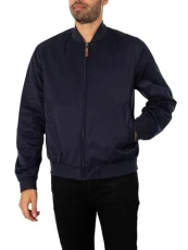 Men's Lightweight Bomber Jacket, Blue, XXL