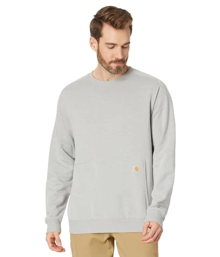 Men's lightweight crew neck sweatshirt, Asphalt Heather, L