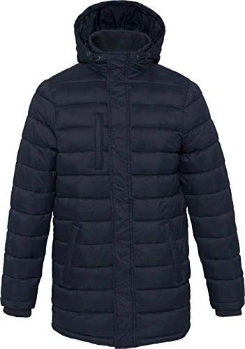 Men's Lightweight Hooded Padded Parka - Navy, S, Men