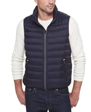 Men's Lightweight Packable Puffer Vest, Black, L Men's Lightweight Packable Puffer Vest, Black, L