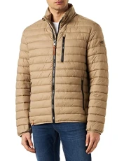 Men's Lightweight quilted jacket without Hood blouson, beige, 52