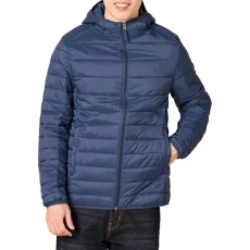 Men's Lightweight Water-Resistant Packable Hooded Puffer Jacket, Navy, XL Men's Lightweight Water-Resistant Packable Hooded Puffer Jacket, Navy, XL