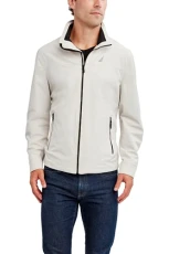 Men's Lightweight Windbreaker Stretch Athletic Outdoor Full Zip Bomber Golf Jacket, Stone, XXL Men's Lightweight Windbreaker Stretch Athletic Outdoor Full Zip Bomber Golf Jacket, Stone, XXL