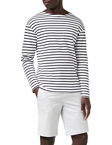 Men's Loctudy Sailor Striped Long Sleeve T-Shirt, Blanc (400 Blanc/Navire), L