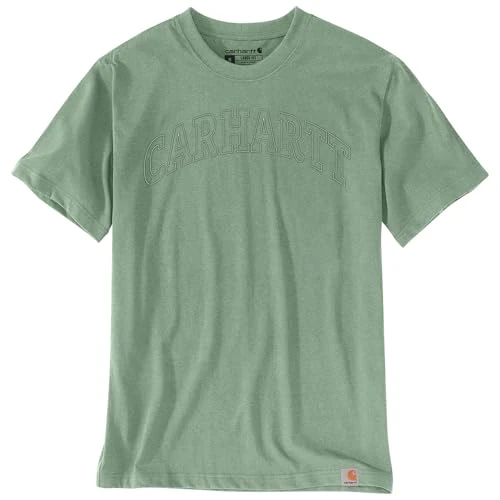 Men's Loden Frost Heather Printed Short Sleeve T-Shirt, S, Loden Frost Heather, S