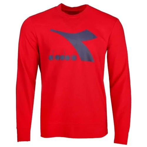 Mens Logo Chromia Crew Neck Sweatshirt Casual - Red - Size L