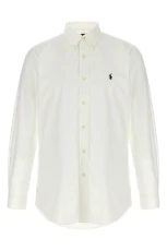 Mens Logo embroidery shirt White Size