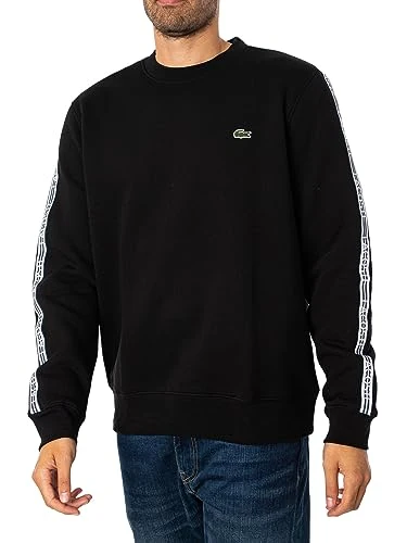 Mens Logo Stripe Sweatshirt Black 3XL