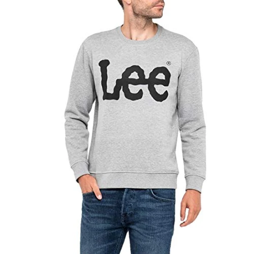 Men's Logo Sweatshirt, Grey (Grey Mele Ub37), M