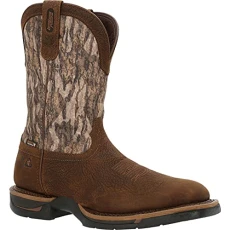 Men's Long Range 11" Waterproof Western Boot, Mossy Oak Bottom Land, UK Men's Long Range 11" Waterproof Western Boot, Mossy Oak Bottom Land, UK