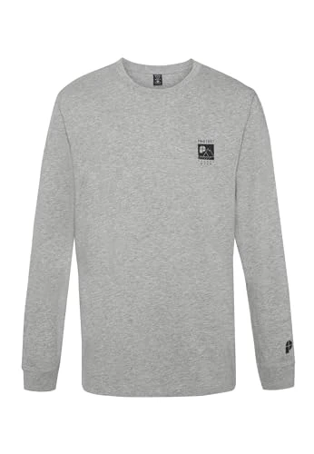 Men's Long Sleeve, Dark Grey Melee, M