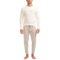 Mens Long Sleeve Gift Set - Cloud Dancer/Grey Heather - S