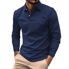 Mens Long Sleeve Polo Shirts with Collar Charcoal Mens Shirts Long Sleeve Polo Mens Business Casual Shirt Jackets Mens Polo Shirts Big and Tall Slim fit Shop Shirts for Men