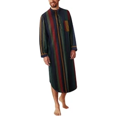 Men's Long Sleeve Robe Button Up Side Split Kaftan Thobe Softstyle Formal Shrink-Less Loose Adjustable Linen Off Shoulder Neck Pattern Unisex Fruits Slit Pocket Robe Dubai Long Gown Ethnic Clothes Men's Long Sleeve Robe Button Up Side Split Kaftan Thobe Softstyle Formal Shrink-Less Loose Adjustable Linen Off Shoulder Neck Pattern Unisex Fruits Slit Pocket Robe Dubai Long Gown Ethnic Clothes