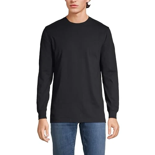 Men's Long Sleeve Super-T - BLACK - Large