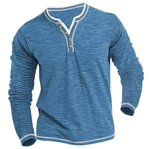 Mens Long Sleeve T Shirt Long Sleeve Polo Shirts Mens Colored Cotton Small V Neck Cardigan Men's Cas