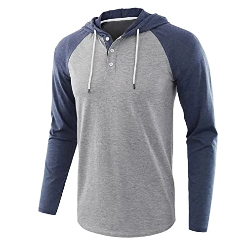 Mens Long Sleeve T Shirt Long Sleeve Polo Shirts Mens Deals Mens Fashion Casual Color Matching Ragla