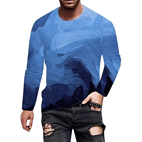 Mens Long Sleeve T Shirt Long Sleeve Polo Shirts Mens Full Sleeve T Shirt for Men with Collar Mens S