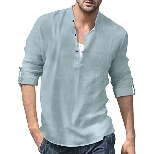 Mens Long Sleeve T Shirt Long Sleeve Polo Shirts Mens Lightweight Long Sleeve Polo Shirts Male Casua