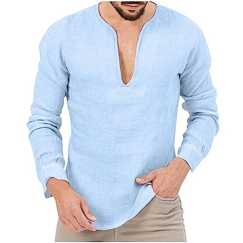 Mens Long Sleeve T Shirt Long Sleeve Polo Shirts Mens Lightweight Long Sleeve Polo Shirts Men's Fash