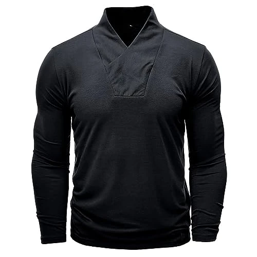 Mens Long Sleeve T Shirt Long Sleeve Polo Shirts Mens Personalized T Shirts for Him Men's Fashion Sp