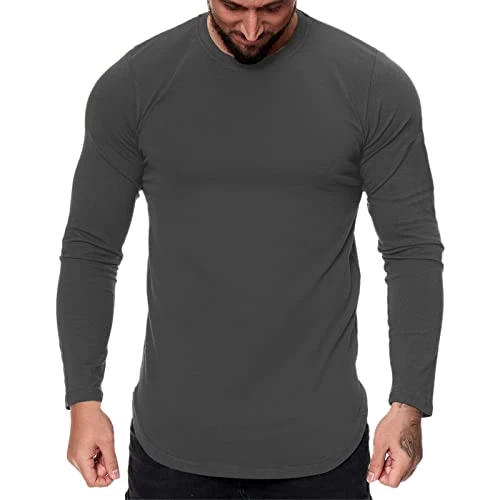 Mens Long Sleeve T Shirt Long Sleeve Polo Shirts Mens White Elastic Deals Mens Fashion Casual Sports