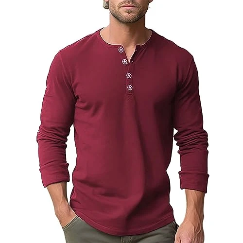 Mens Long Sleeve T Shirt Long Sleeve Polo Shirts Mens Work Polo Shirts for Men's Fashion Spring and 