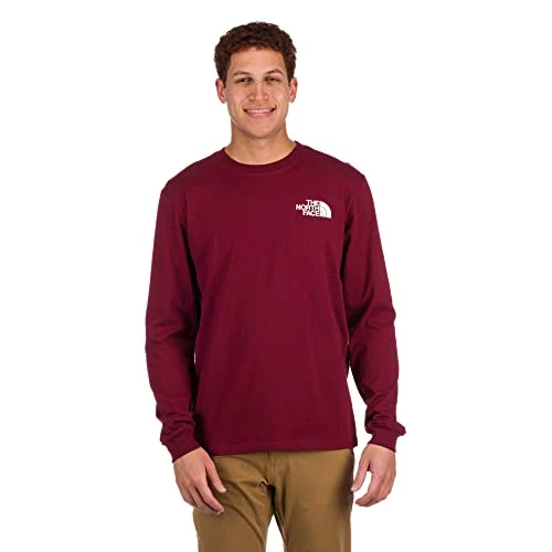 Men's Long Sleeve Throwback Tee, Cordovan, 3X-Large, Cordovan, 3XL