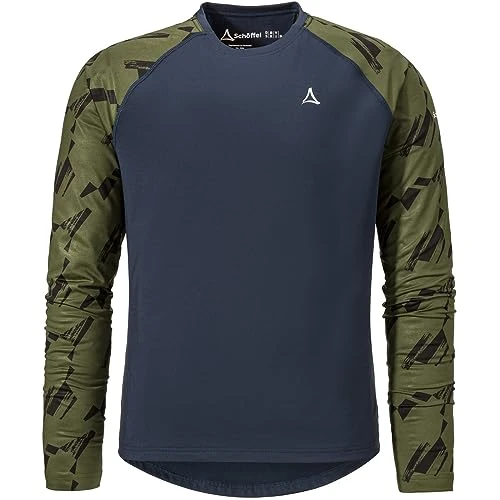 Men's Long-Sleeved Lakata Trail M Breathable MTB Shirt, Cycling Jersey with 4-Way Stretch and 4D Bod