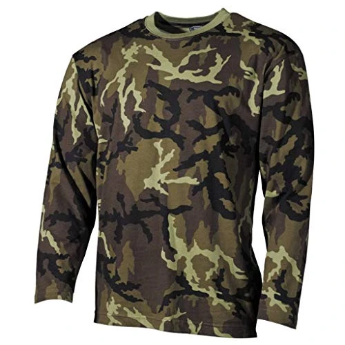 Men's Long Sleeved T-Shirt Czech Woodland Size L